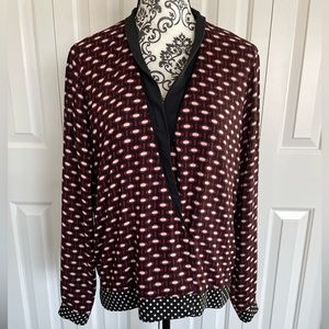 Zara geometric print top 🪗